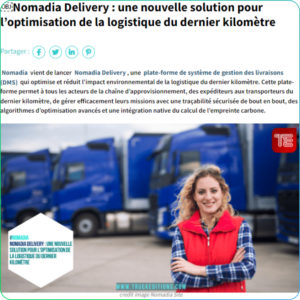 article nomadia delivery truckedition