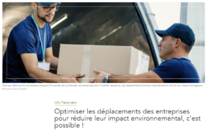 Press - Optimiser les déplacements des entreprises pour réduire leur impact environnemental, c’est possible !