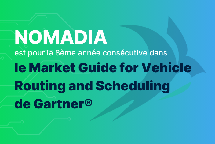 Visuel Nomadia Market Guide for Vehicle Routing and Scheduling de Gartner®